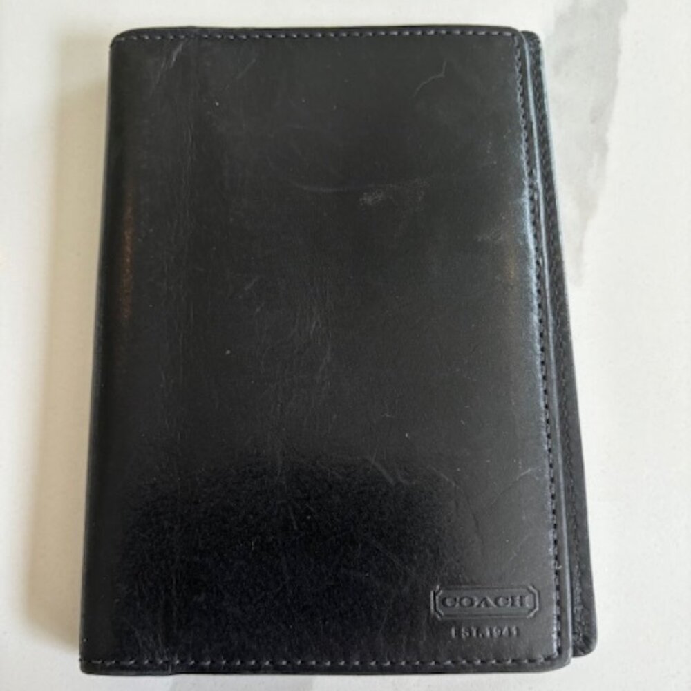 Coach Leather Passport Credit Card Case
